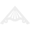 Ekena Millwork Pitch Marshall Architectural Grade PVC Gable Pediment, 48"W x 28"H x 1"P (14/12) GPP048X028X100MAR - alternate 3